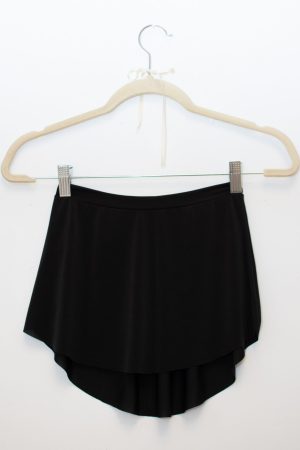 Pollerín de danza color negro, indumentaria de danza liviana para ballet y entrenamiento