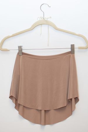 Pollerín de danza color nude, indumentaria de danza liviana para ballet y entrenamiento