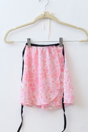 Pollerín de danza color rosa con brillos, indumentaria de danza liviana para ballet y entrenamiento