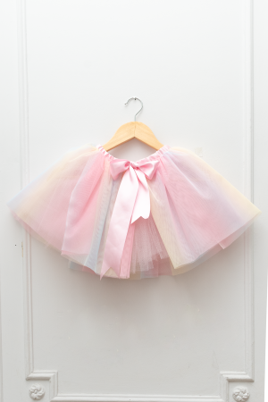 Tutú para niñas arcoiris pastel