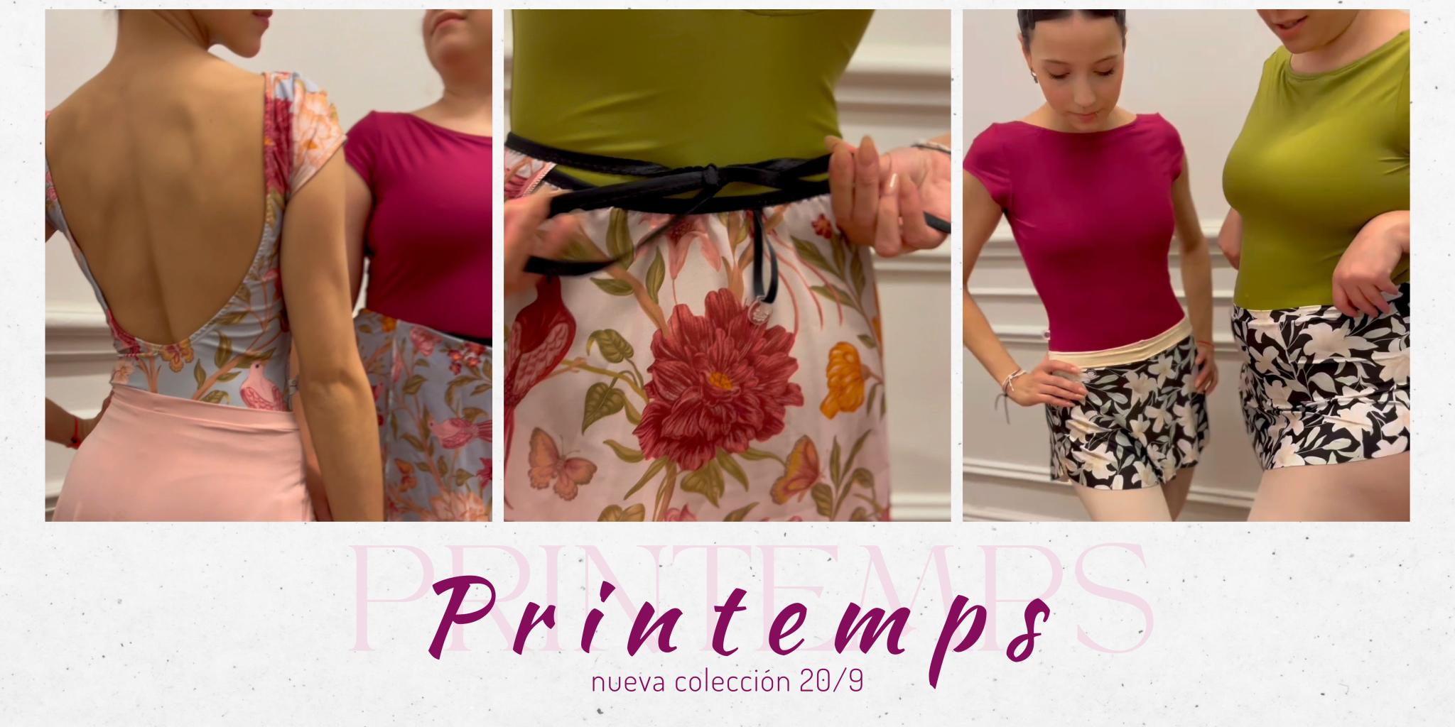 Nueva colección Printemps de mallas de danza Tatiana Dancewear